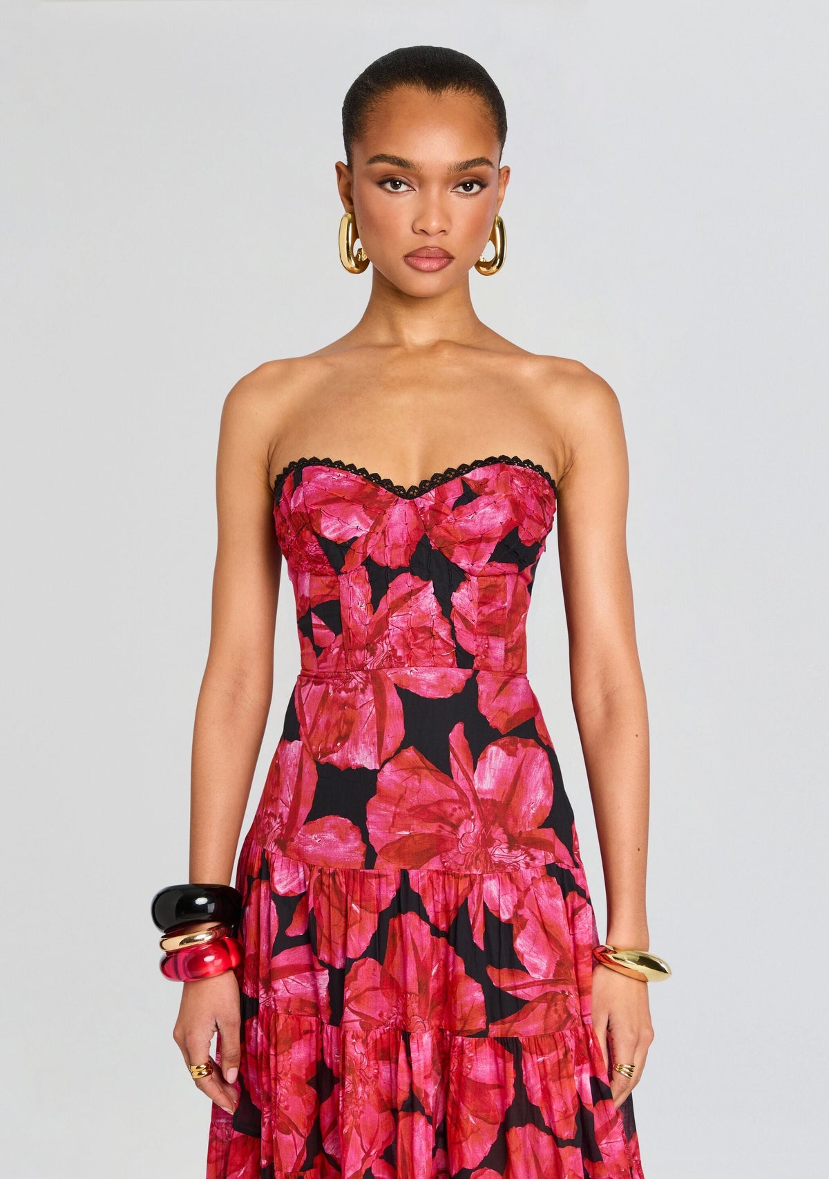 Ambar Long Dress by Charo Ruiz in Black Blossom, product image 5