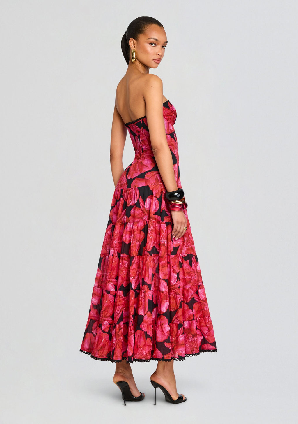 Ambar Long Dress by Charo Ruiz in Black Blossom, product image 4