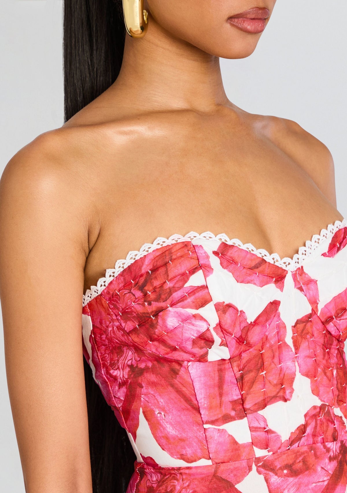 Ambar Long Dress by Charo Ruiz in White Blossom, product image 2