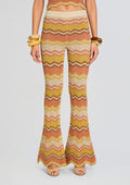 Amira Metallic Crochet Pants by retrofête in Metallic Multi, product image 1