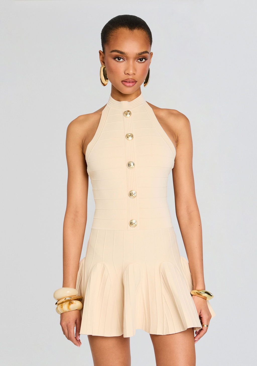 Andy Knit Dress by retrofête in Bone, product image 5