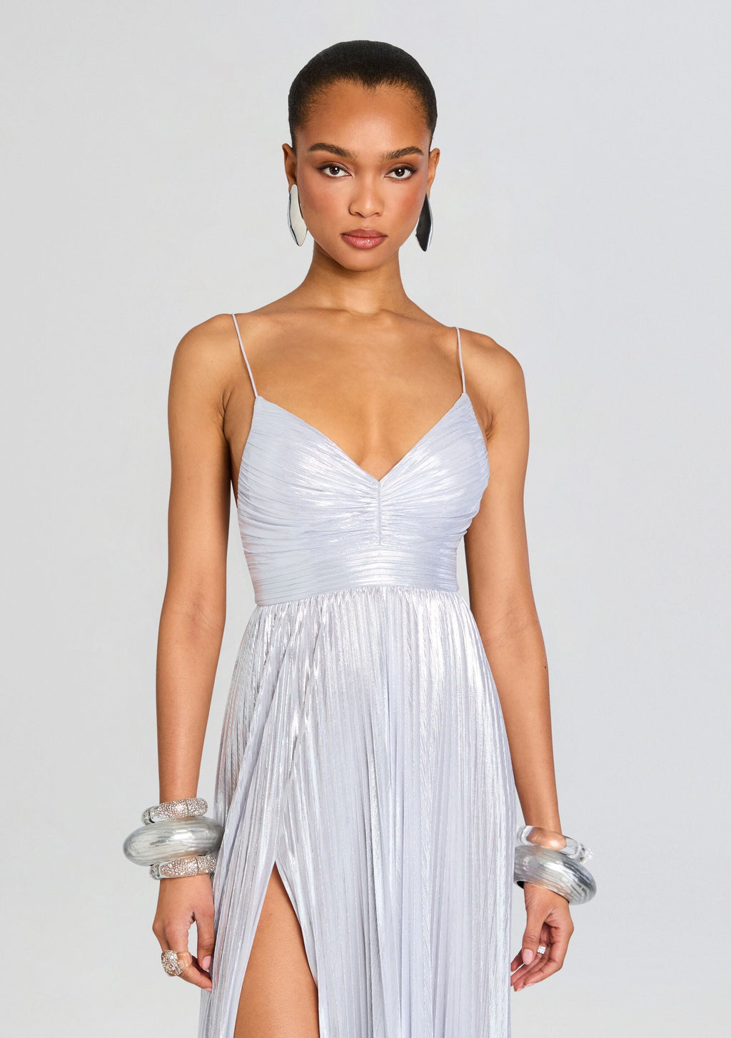Carolina Dress by retrofête in Metallic Cloud, product image 5