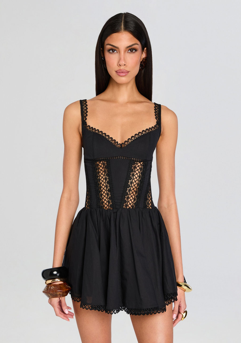 Gardenia Short Dress by Charo Ruiz in Black, product image 5