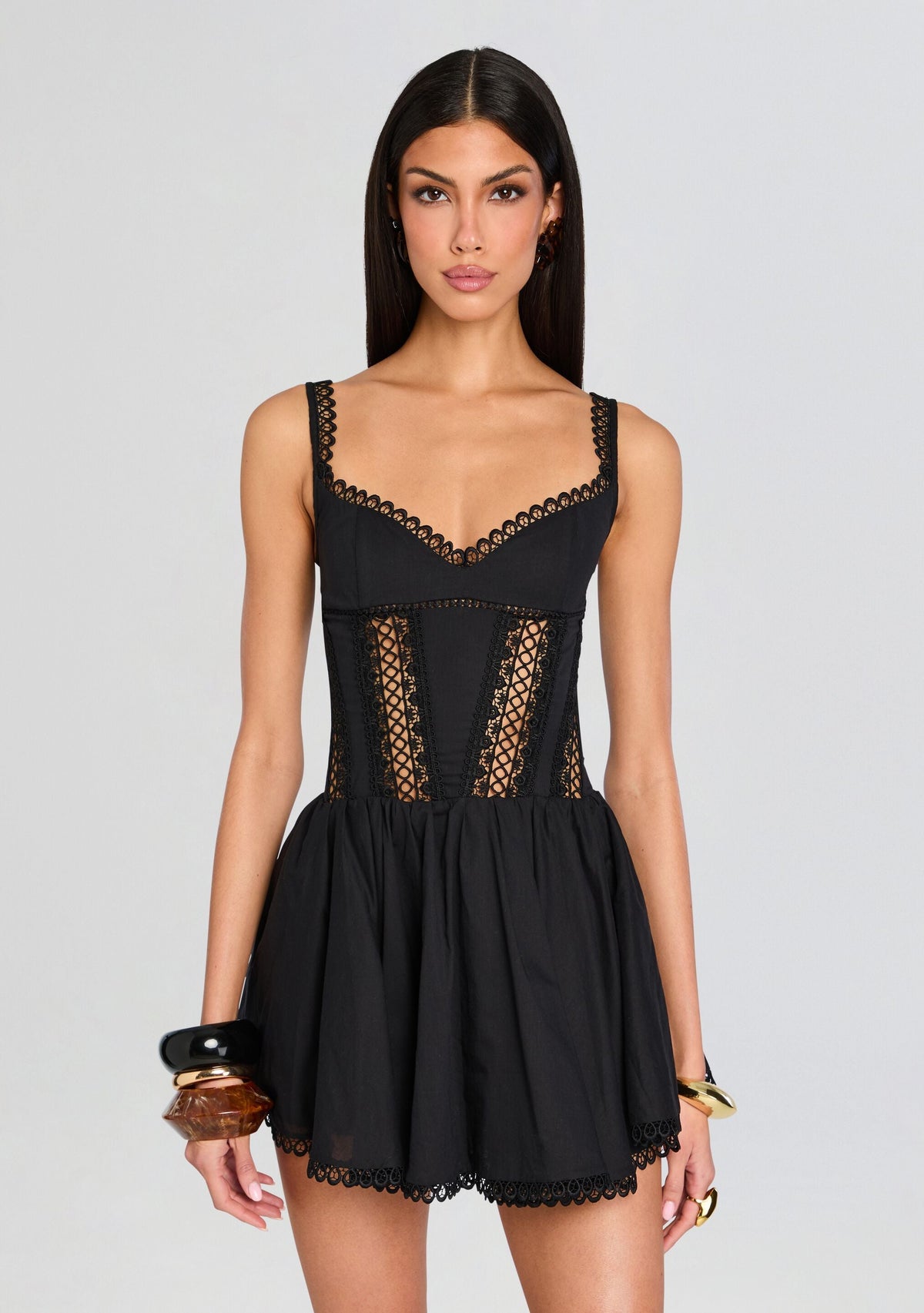 Gardenia Short Dress by Charo Ruiz in Black, product image 5