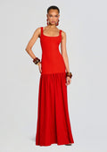 Kennedi Metallic Knit Dress by retrofête in Metallic Geranium, product image 1