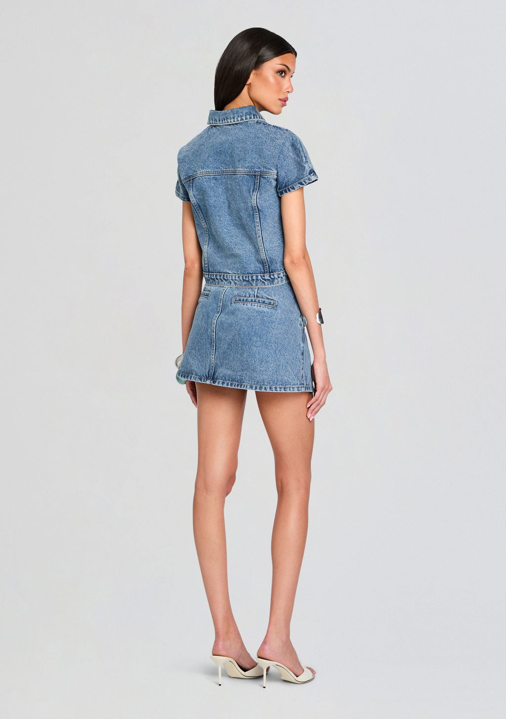 Magda Cap Sleeve Jacket by SEROYA in Lakeside, product image 4