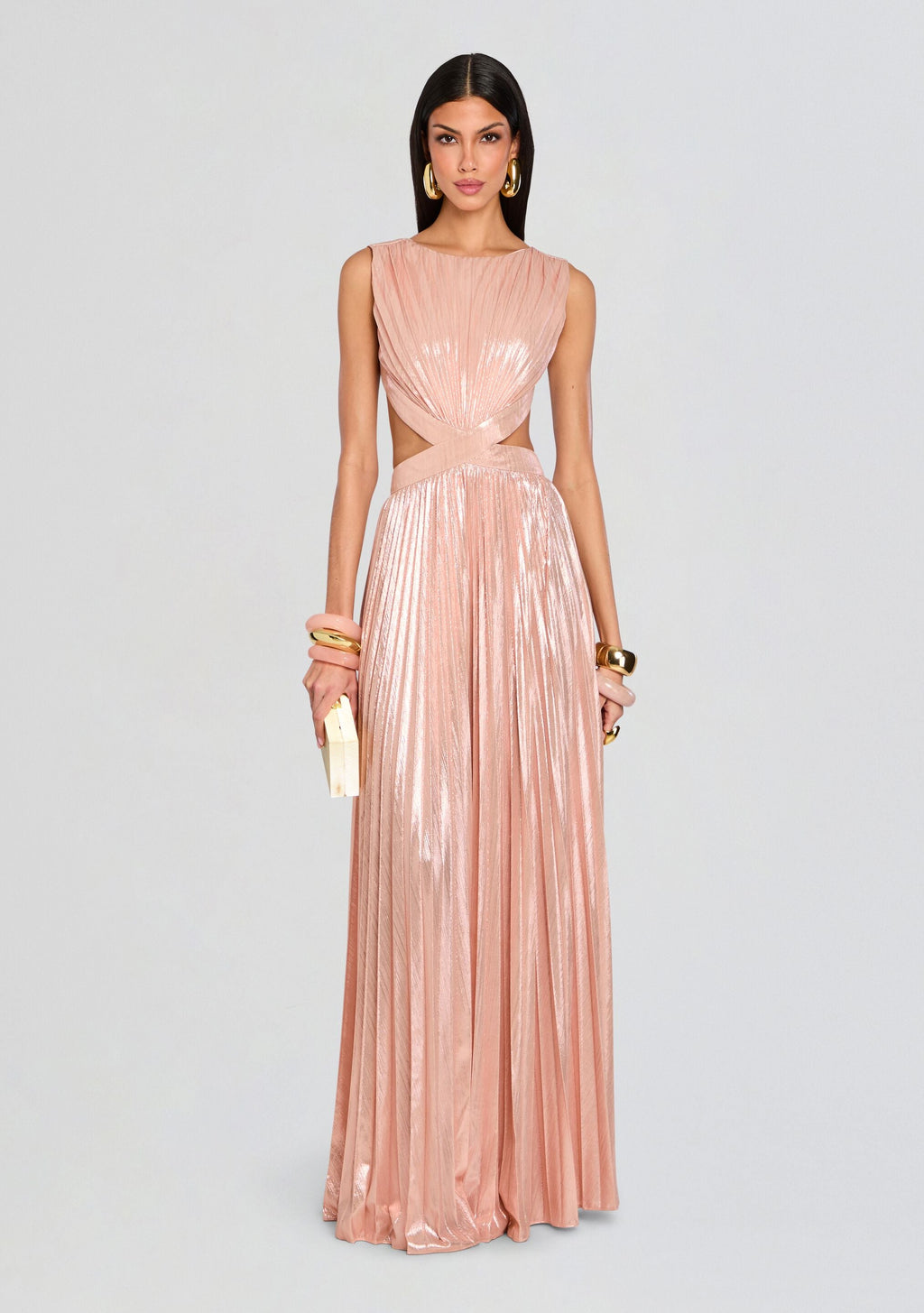 Remington Dress by retrofête in Metallic Primrose, product image 1