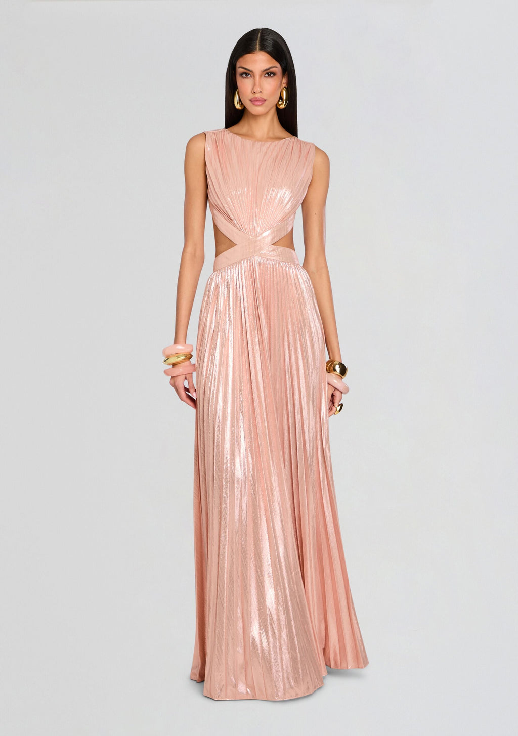 Remington Dress by retrofête in Metallic Primrose, product image 5