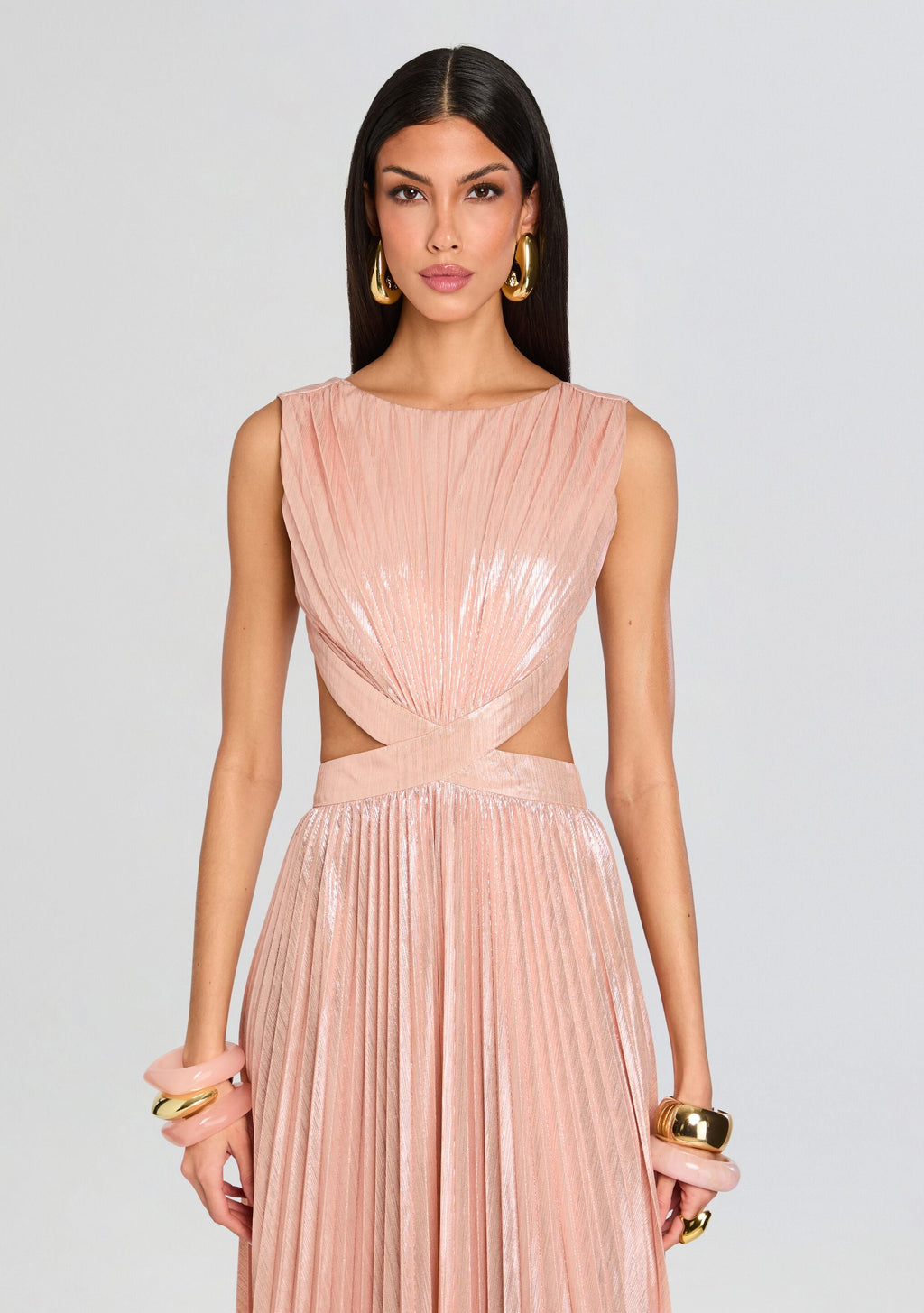 Remington Dress by retrofête in Metallic Primrose, product image 6