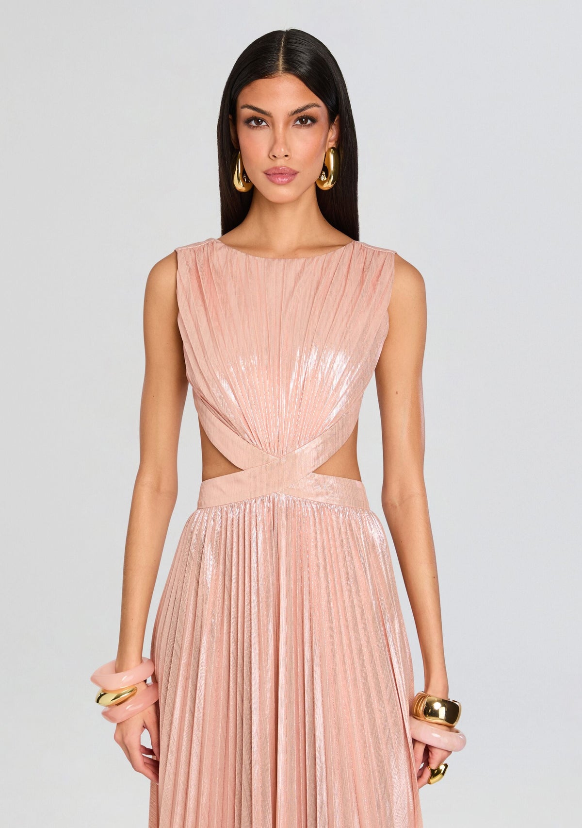 Remington Dress by retrofête in Metallic Primrose, product image 6