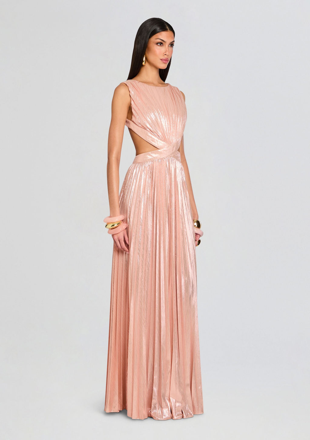 Remington Dress by retrofête in Metallic Primrose, product image 3