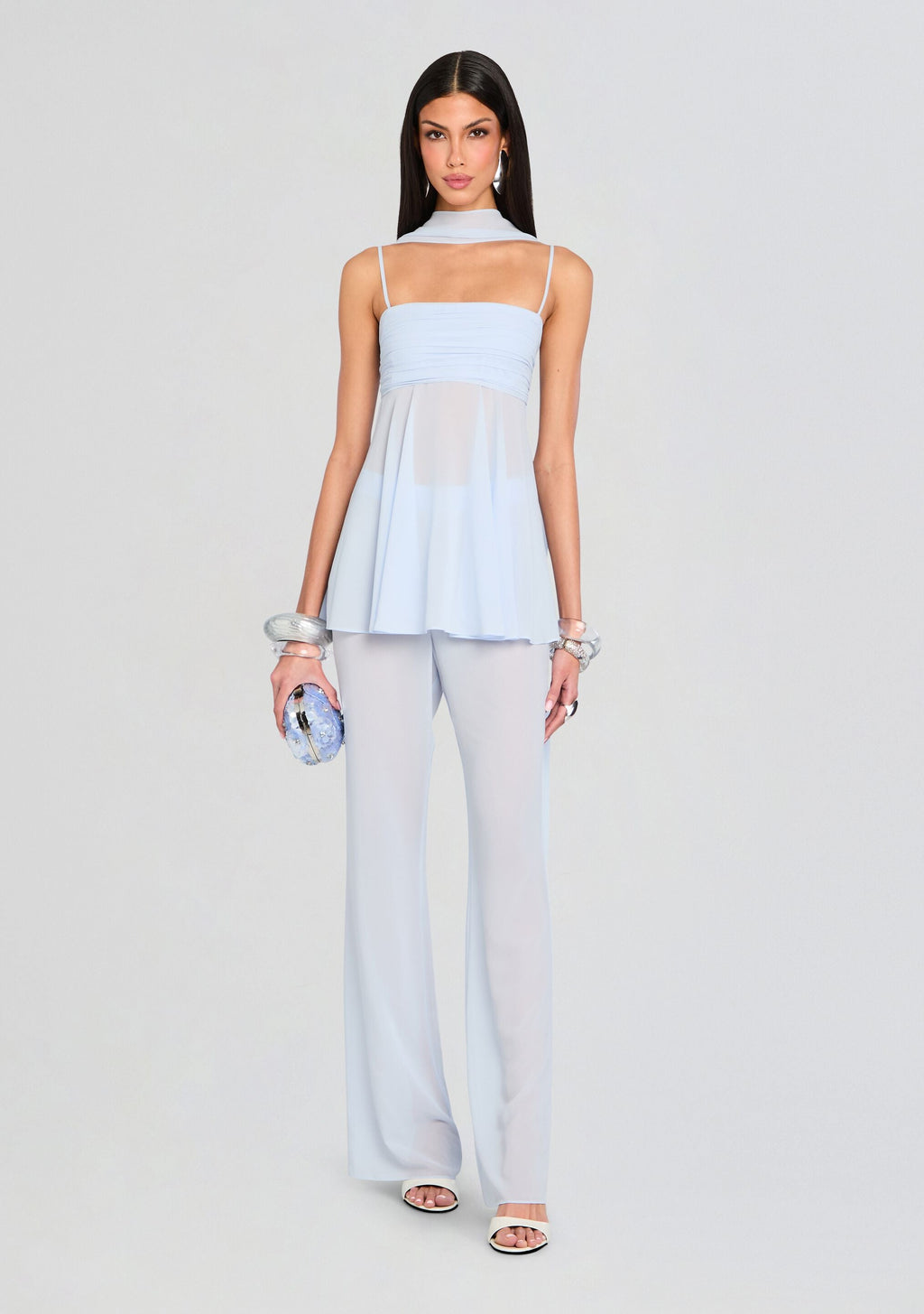 Mave Pant by SEROYA in Ice Blue, product image 2