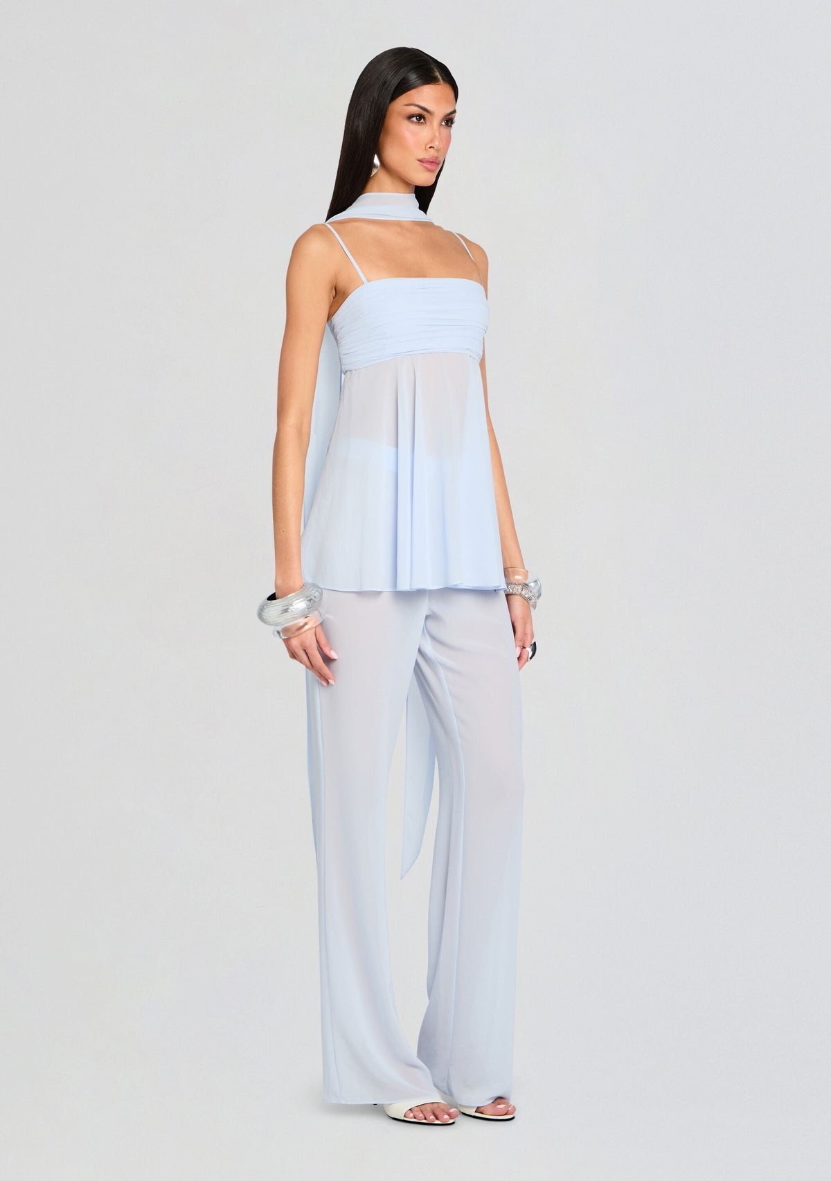 Tamara Top by SEROYA in Ice Blue, product image 3