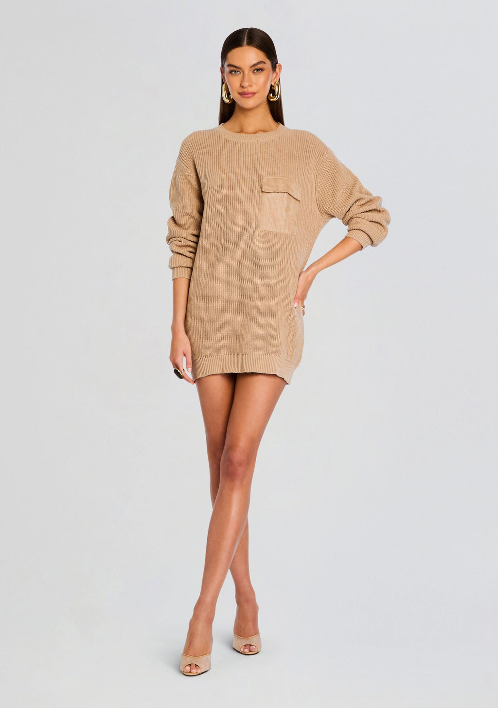 Devin Sweater by SEROYA in Tan, product image 1
