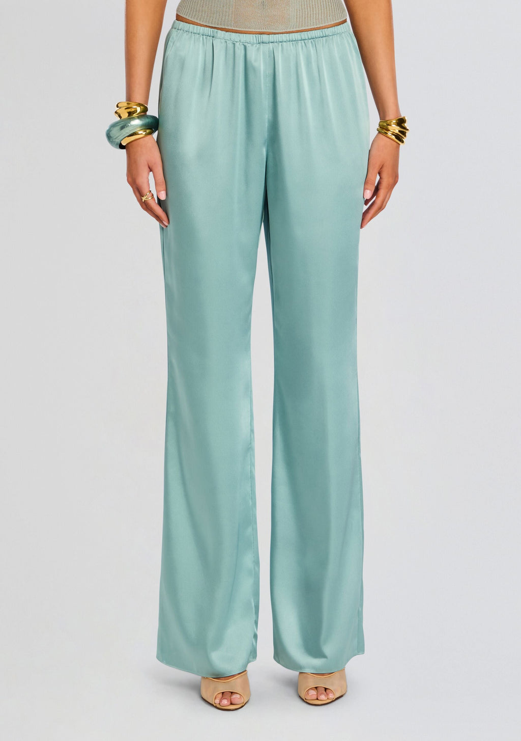 Viva Satin Pant by SEROYA in Frosted Sea, product image 1