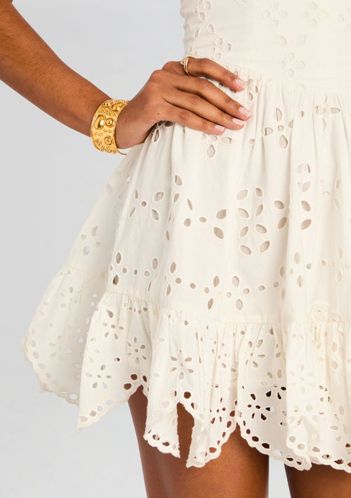 Adya Short Dress by Hemant & Nandita in Off White, product image 2