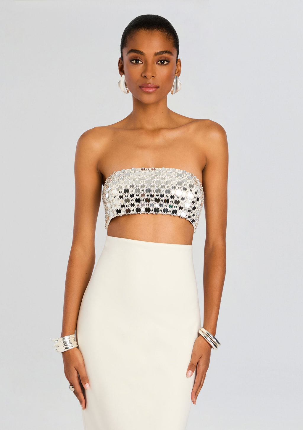 Esmerelda Dress by retrofête in White, product image 6