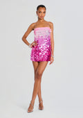 Eleanora Sequin Dress by retrofête in Camellia Ombre, product image 1