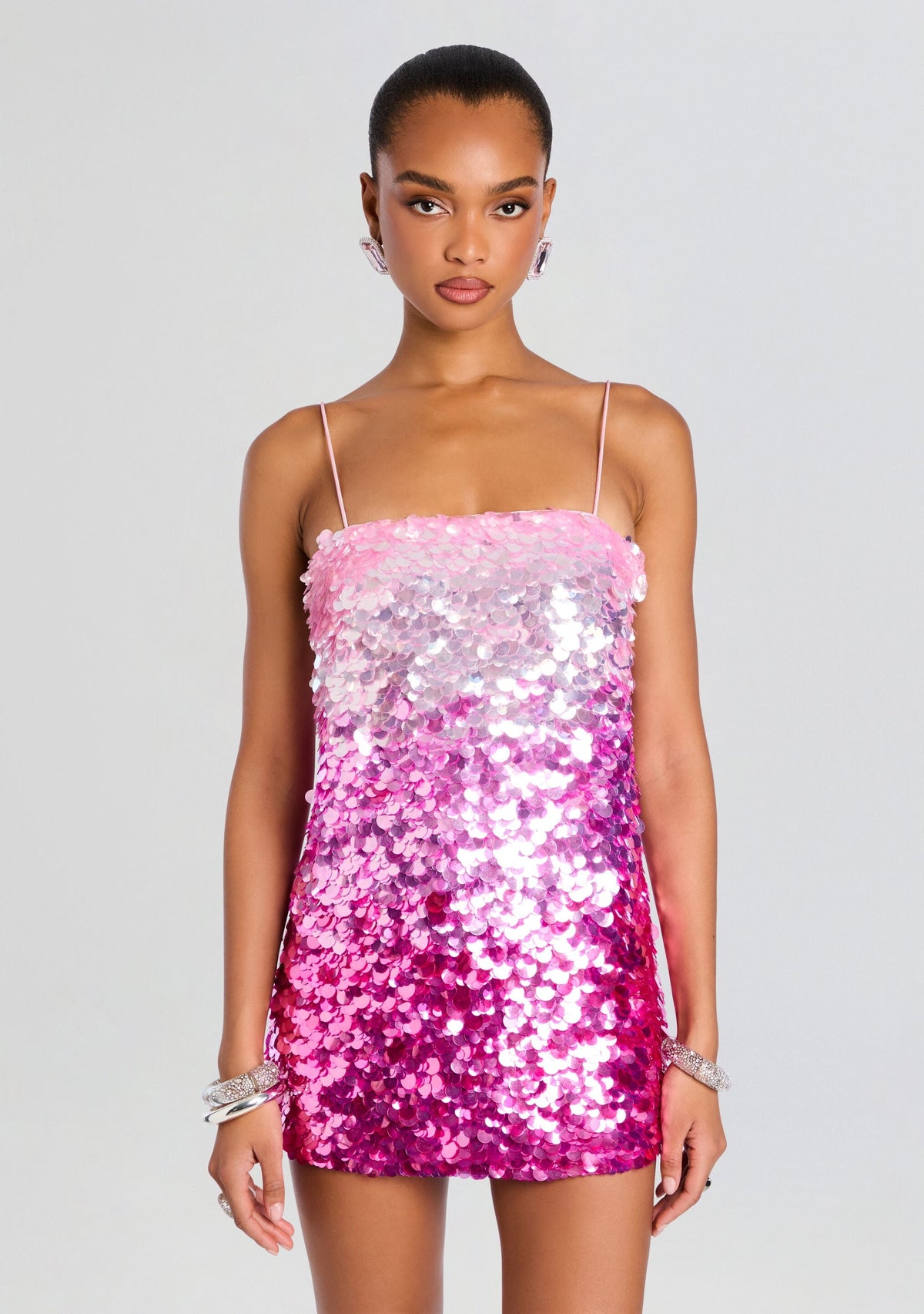 Eleanora Sequin Dress by retrofête in Camellia Ombre, product image 5