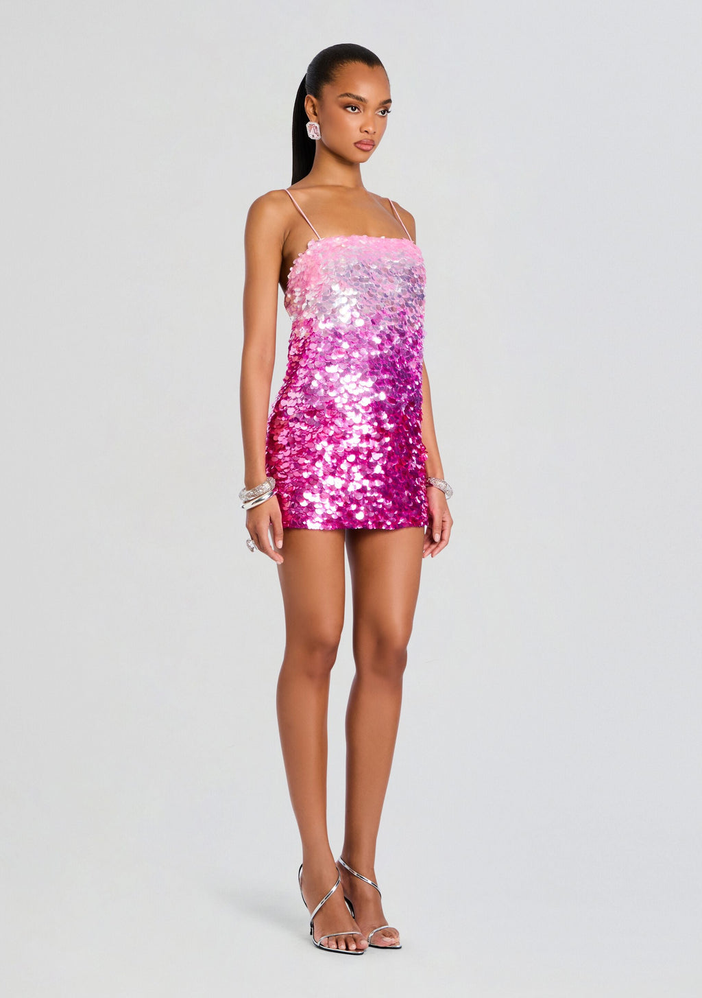 Eleanora Sequin Dress by retrofête in Camellia Ombre, product image 3