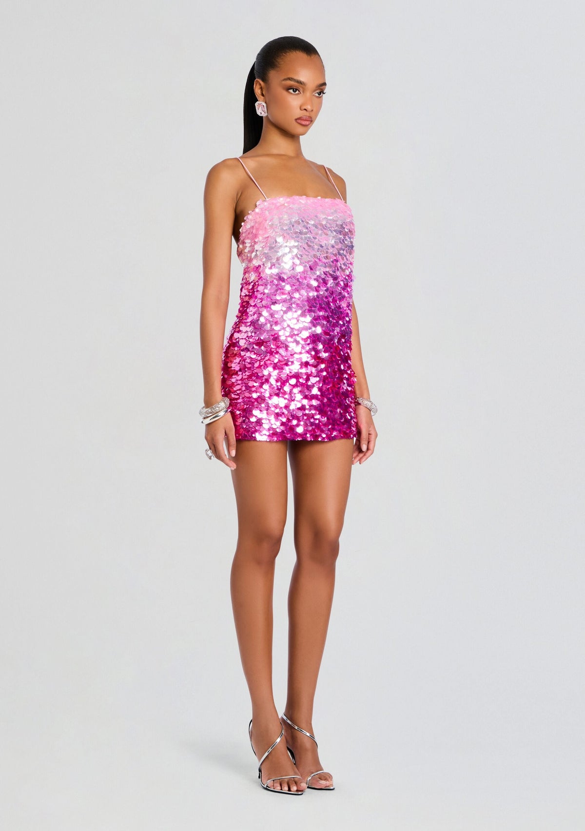 Eleanora Sequin Dress by retrofête in Camellia Ombre, product image 3