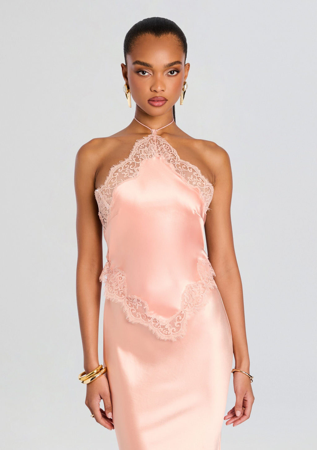 Everly Lace Dress by retrofête in Peche, product image 6
