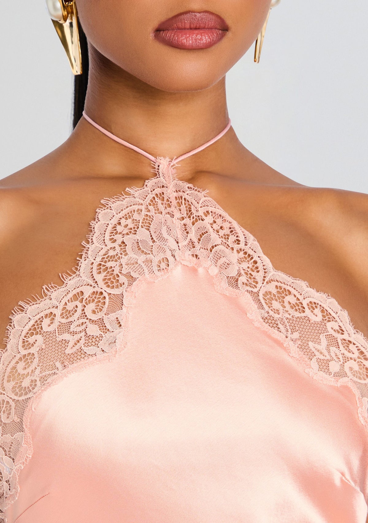 Everly Lace Dress by retrofête in Peche, product image 3