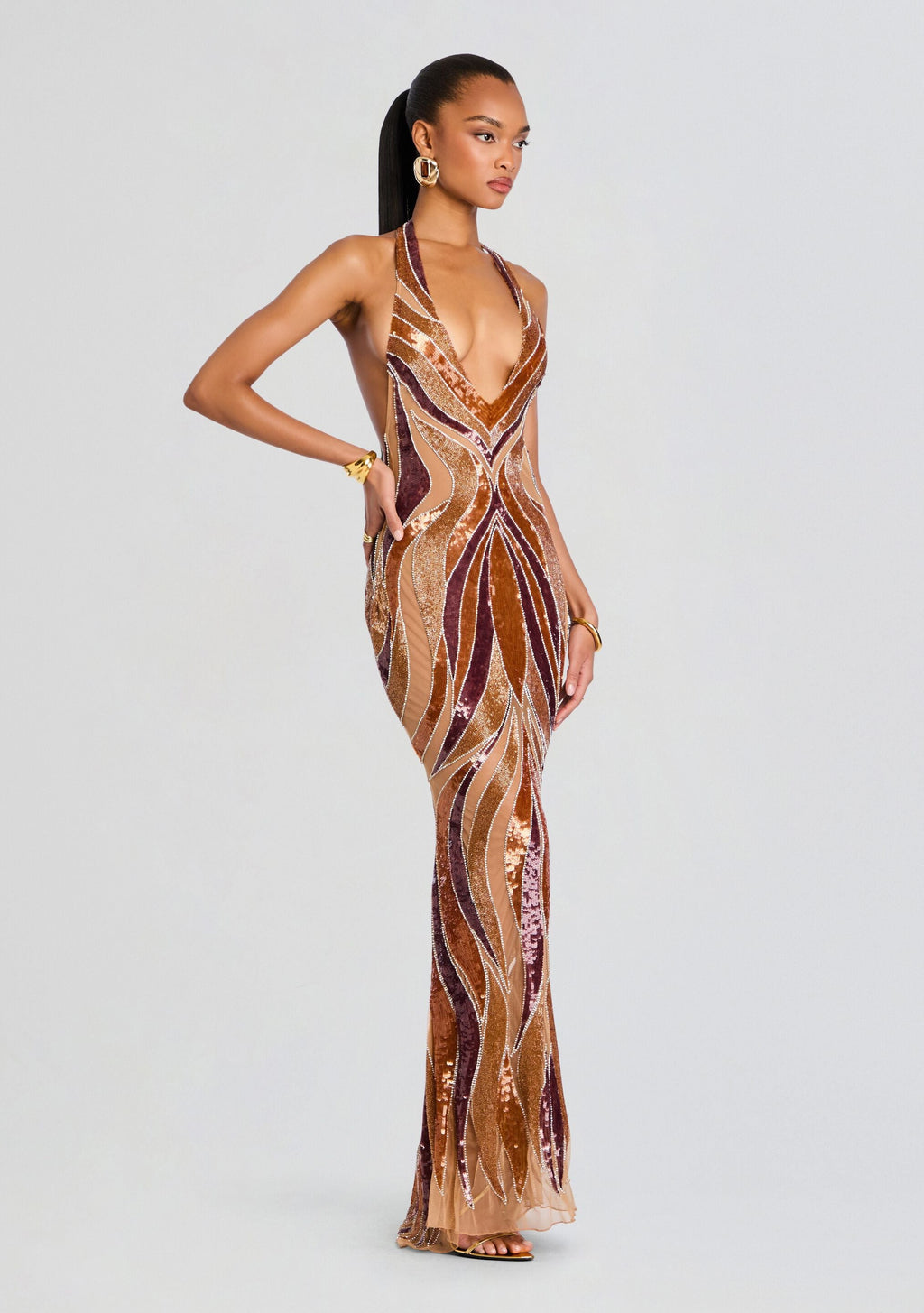 Emryn Embellished Dress by retrofête in Multi, product image 4