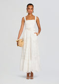 Adya Long Dress by Hemant & Nandita in Off White, product image 1