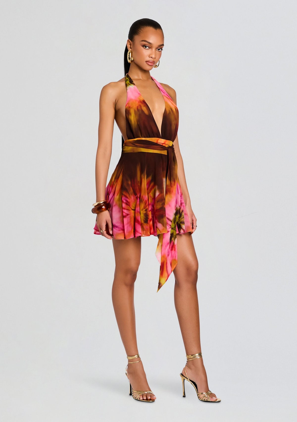 Briola Chiffon Dress by retrofête in Orenda, product image 3