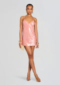 Deserae Sequin Dress by retrofête in Peche, product image 1