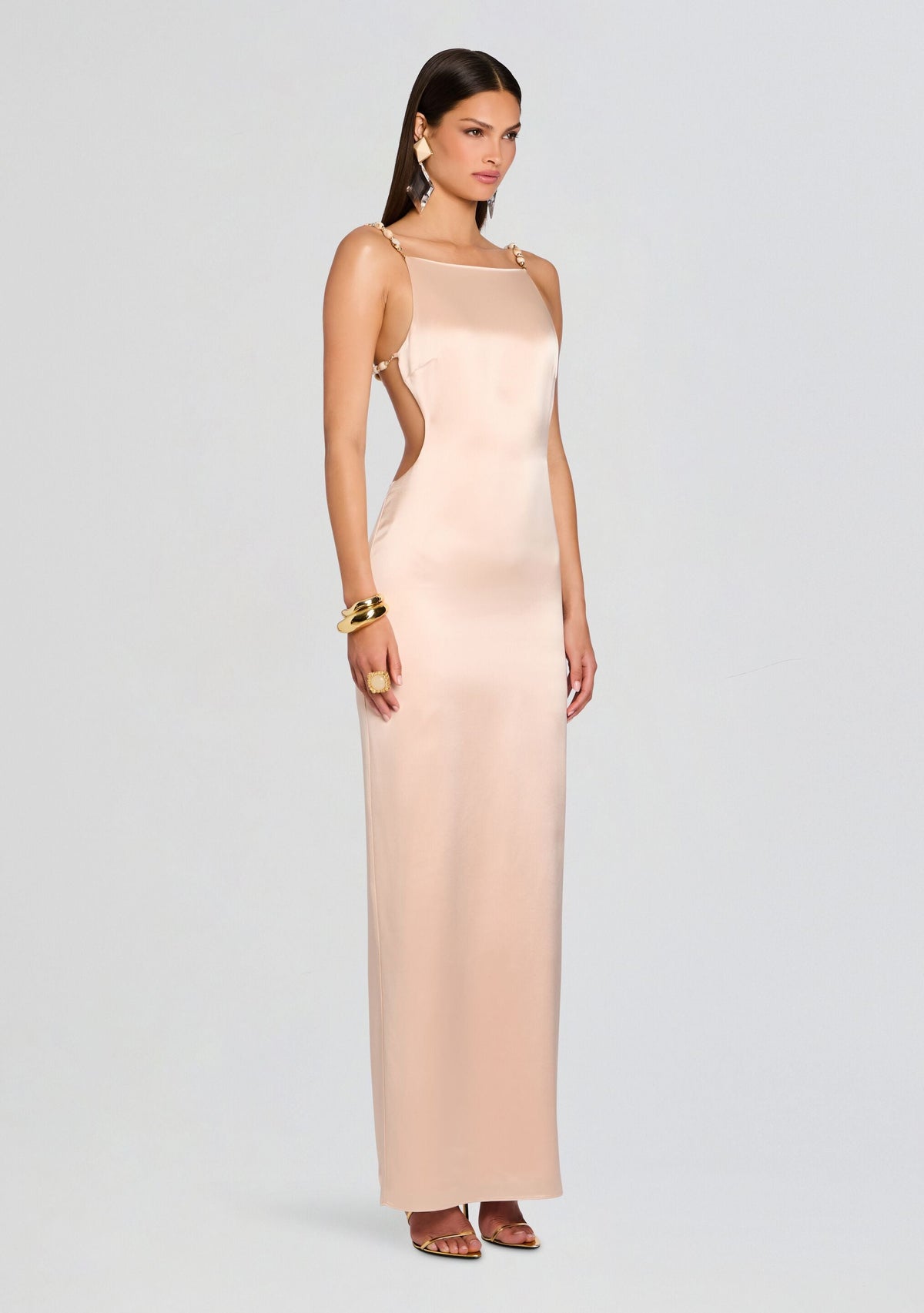 Evita Dress by retrofête in Honey Beige, product image 4