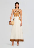 Kora Maxi Dress by Shani Shemer in Brown Print 131, product image 1