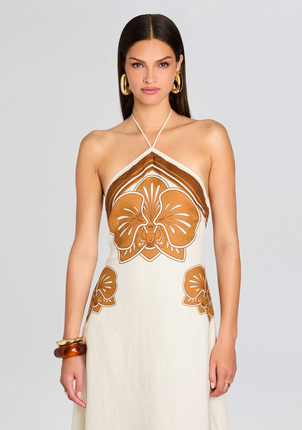 Kora Maxi Dress by Shani Shemer in Brown Print 131, product image 5