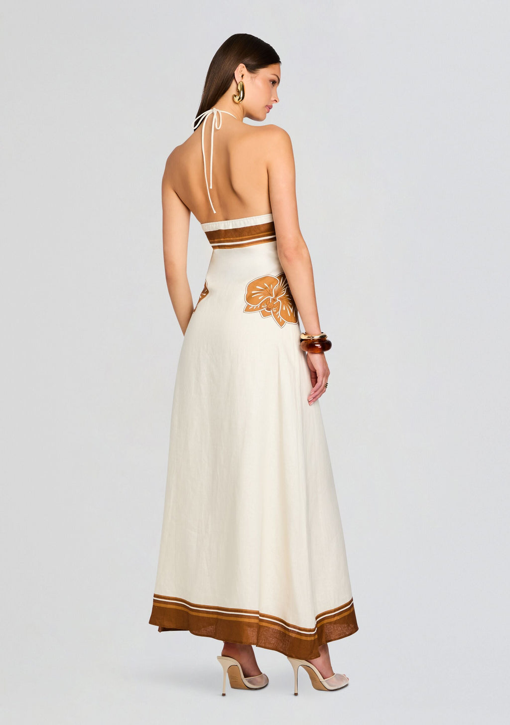 Kora Maxi Dress by Shani Shemer in Brown Print 131, product image 4