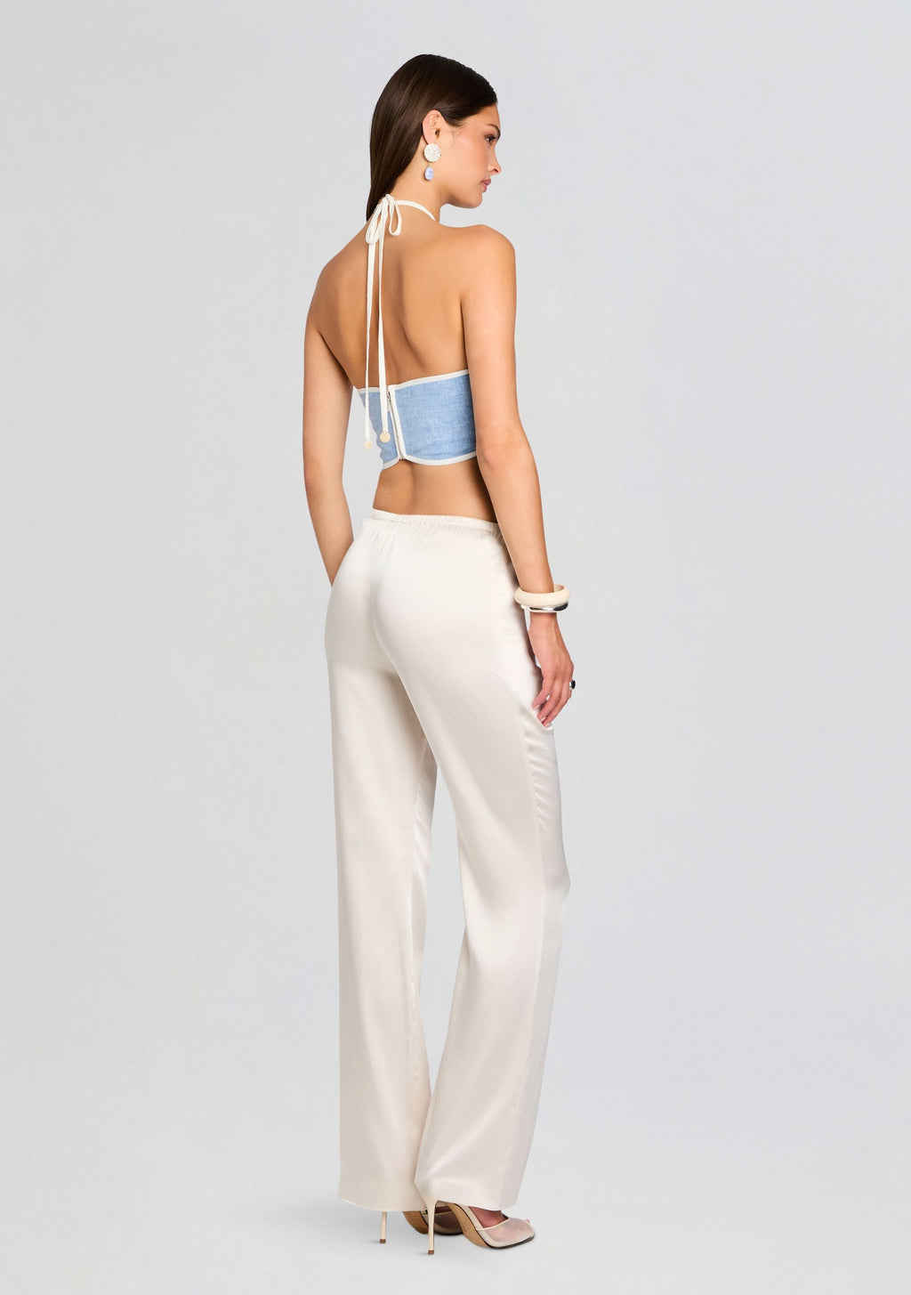 Lenny Top by Azulu in Blue Melange, product image 4