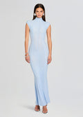 Laissa Mesh Maxi Dress by SEROYA in Ice Blue, product image 1