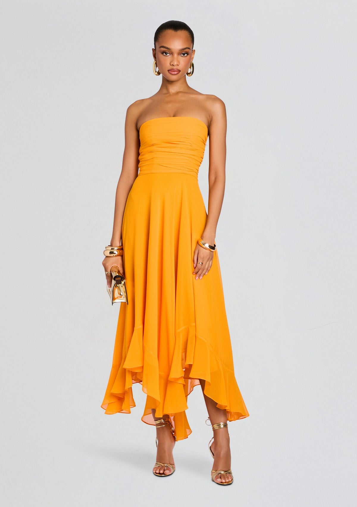 Louisa Chiffon Dress by retrofête in Aperitivo, product image 1