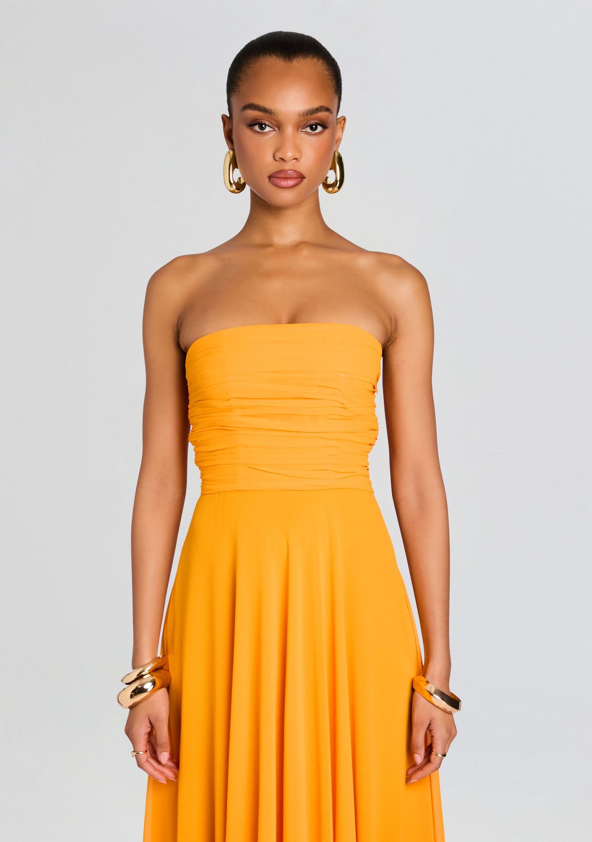 Louisa Chiffon Dress by retrofête in Aperitivo, product image 5