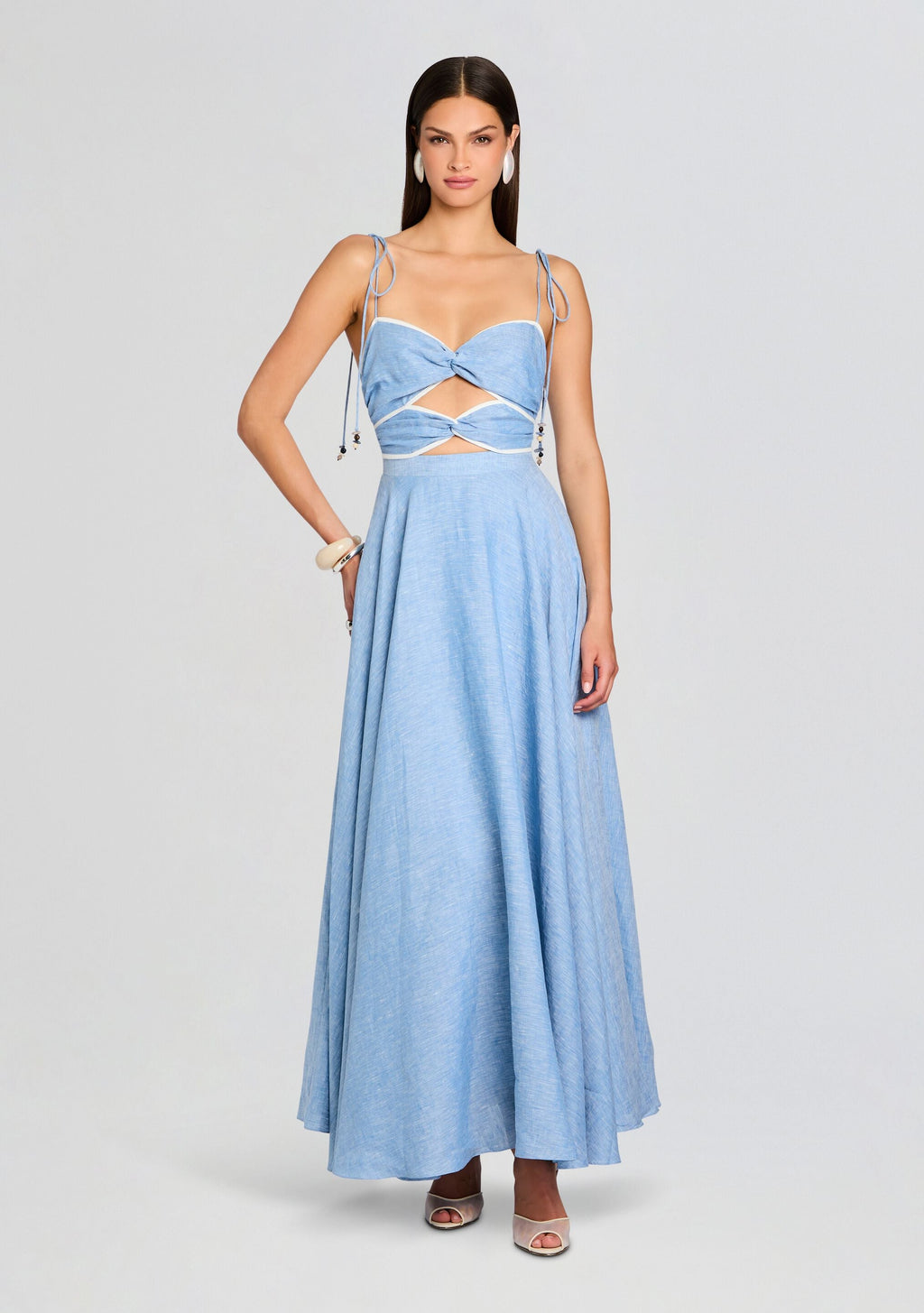 Monroe Dress by Azulu in Blue Melange, product image 1