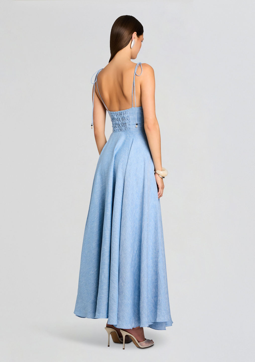 Monroe Dress by Azulu in Blue Melange, product image 4