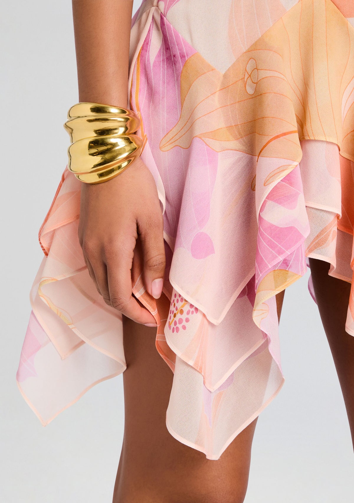 Maura Dress by retrofête in Peche Primavera, product image 3
