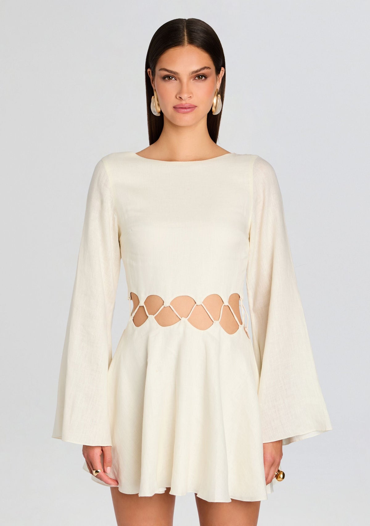 Remi Dress by Azulu in Ecru, product image 5