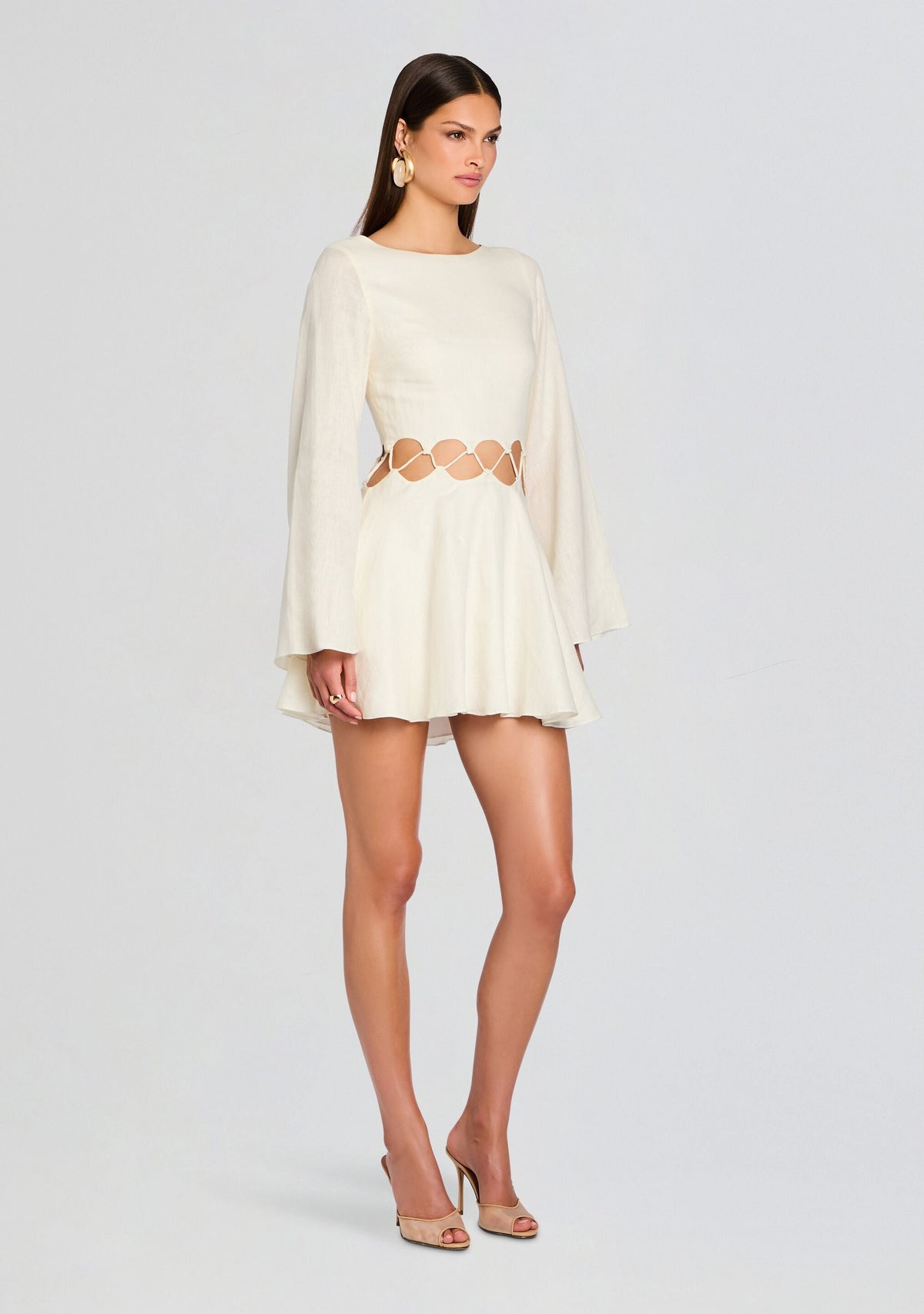 Remi Dress by Azulu in Ecru, product image 3
