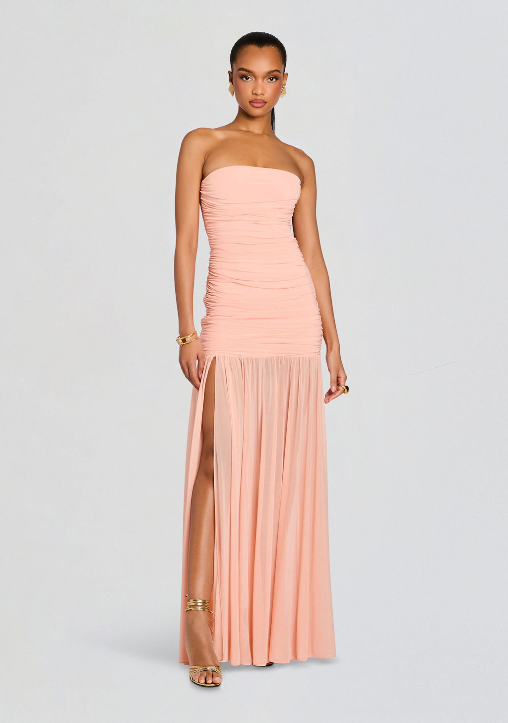Adele Dress by retrofête in Peche, product image 1