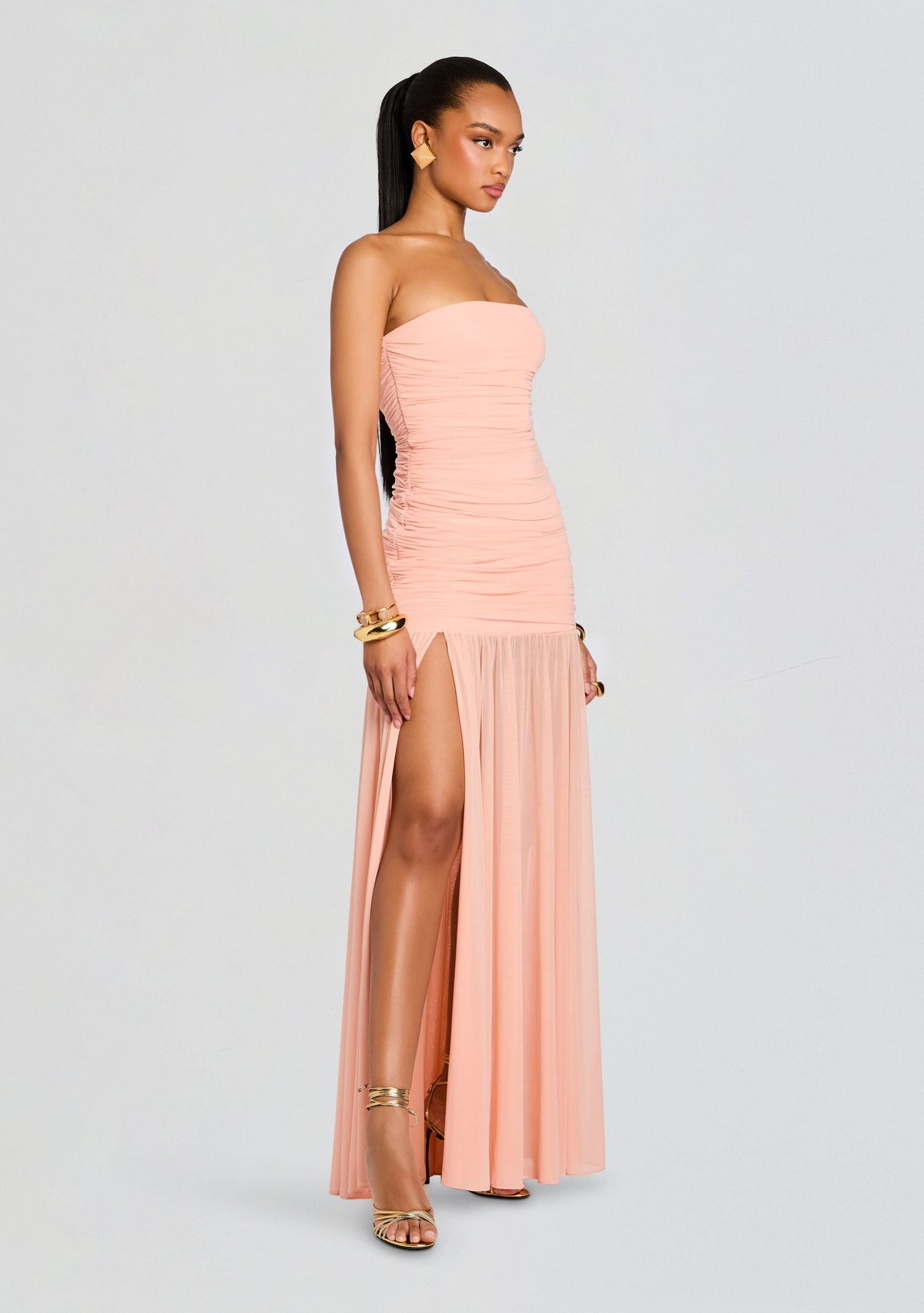Adele Dress by retrofête in Peche, product image 3