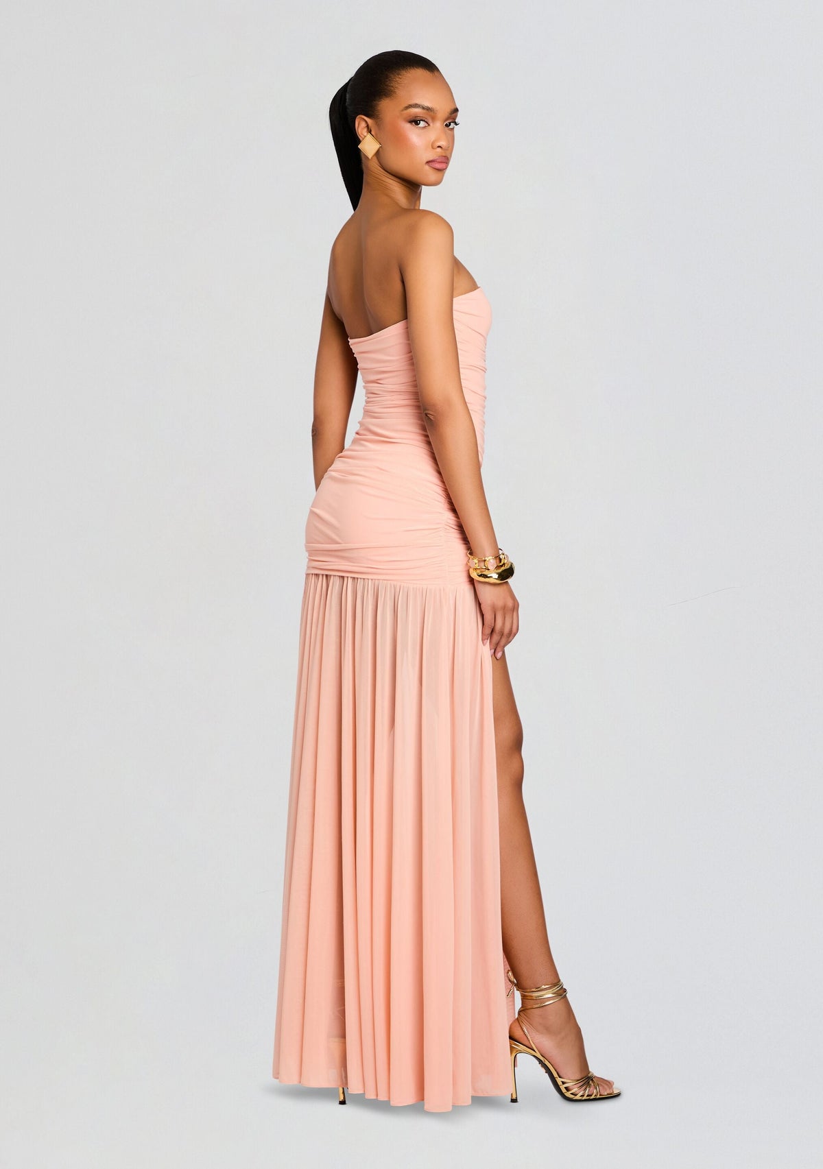 Adele Dress by retrofête in Peche, product image 4