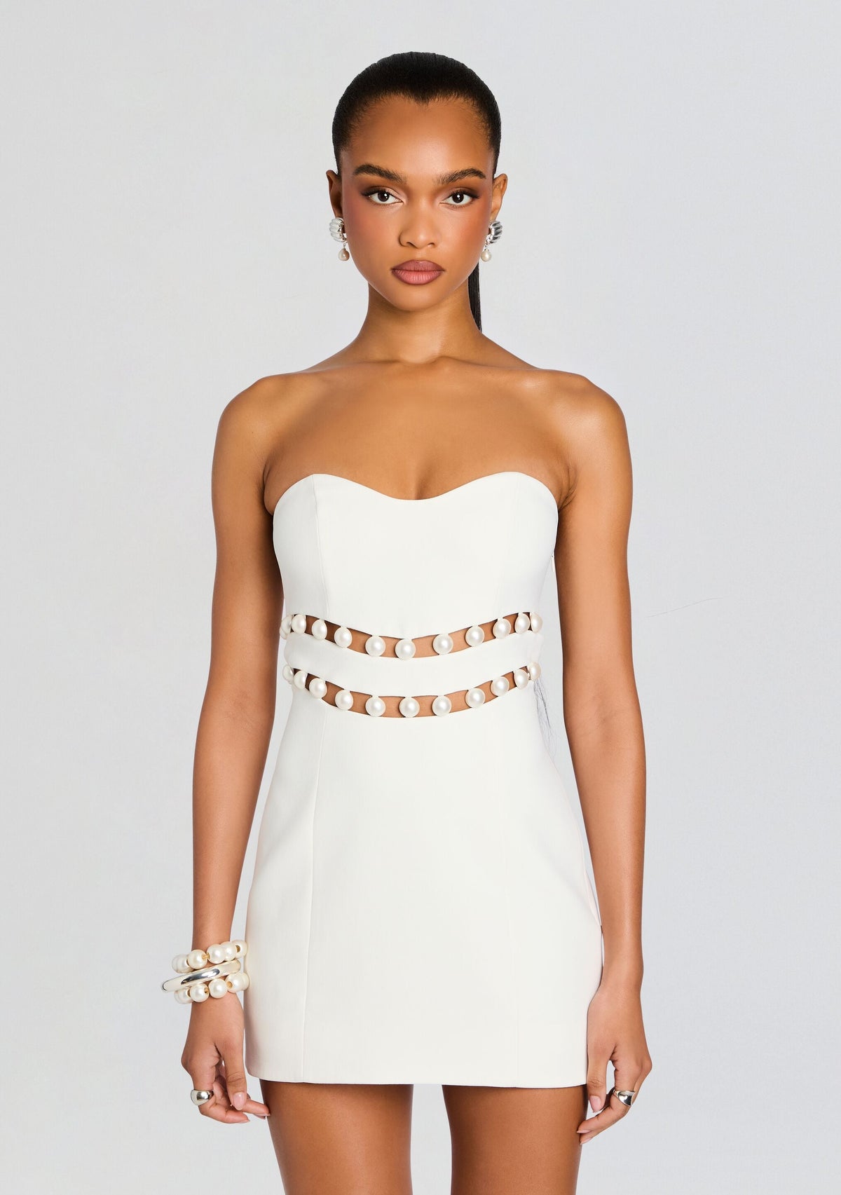 Alyce Dress by retrofête in White, product image 6