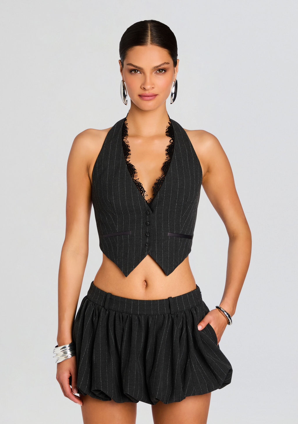 Arletha Vest by retrofête in Grey, product image 1