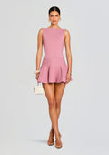Audrina Metallic Knit Dress by retrofête in Metallic Rose, product image 1